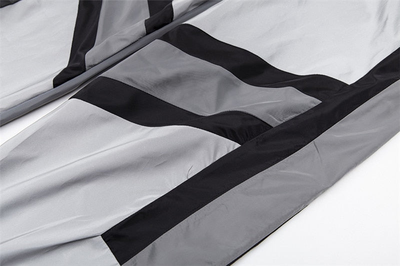 Heidi-Mode | Reflektierender Cropped Hoodie Overall