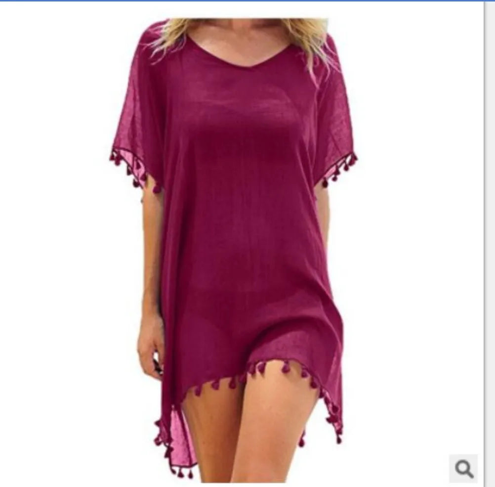 Maria | Chiffon Strandkleid Elegantes Beach Cover Up