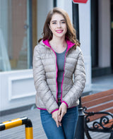 Stilvolle Wendbare Damen Daunenjacke - Aurora in Beige/Rosa