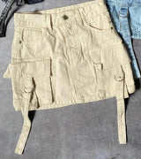 Stilreicher Damen Jeansrock - Celeste in Khaki