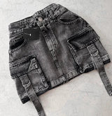 Stilreicher Damen Jeansrock - Celeste in Schwarz