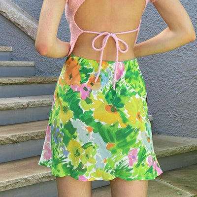 Roxy - Bohemian Blumendruck Sommerrock für Damen