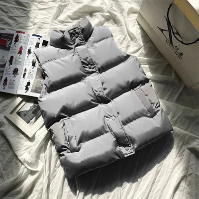 Edward - Übergroße ärmellose Pufferjacke für den Winter