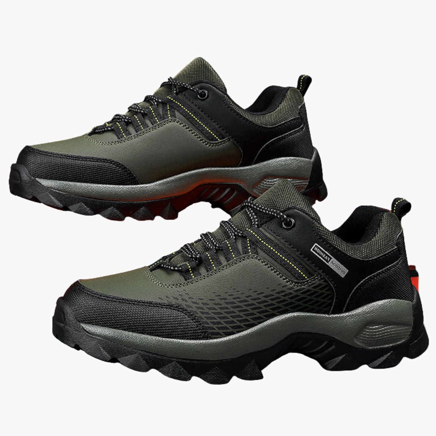 Herren Trekking Schuhe mit Schnürung und rutschfester Profilsohle