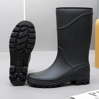 Herren Gummistiefel Gummi Wasserdicht Rutschfest für Outdoor-Aktivitäten