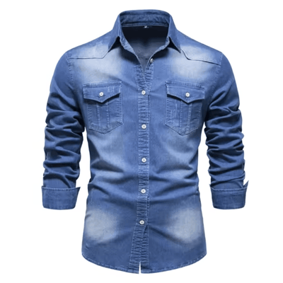 Herren Hemd Langarm Baumwolle Casual Stil