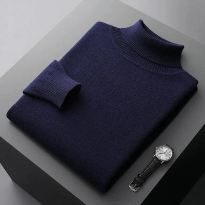 Herren-Rollkragenpullover – Elegantes Design, normale Passform, lange Ärmel