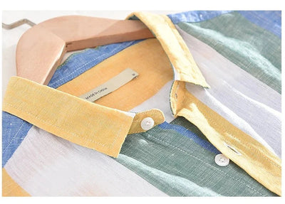 Gestreiftes Leinenhemd | Lässig und Stilvoll | Luftiges Design