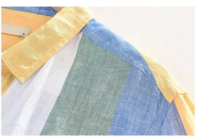 Gestreiftes Leinenhemd | Lässig und Stilvoll | Luftiges Design