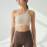 Hochbundige Sportleggings Stretch - Comfortique in Kaffeebraun