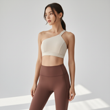 Hochbundige Sportleggings Stretch - Comfortique in Ziegelbraun