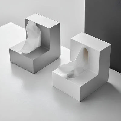 Moderner L-förmiger Taschentuch-Organizer – Platzsparende und stilvolle Aufbewahrungslösung