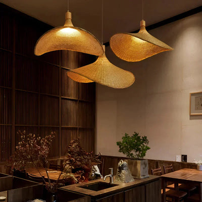 BambWicker Geflochtene Pendelleuchte – Mühelose Wärme und Stil