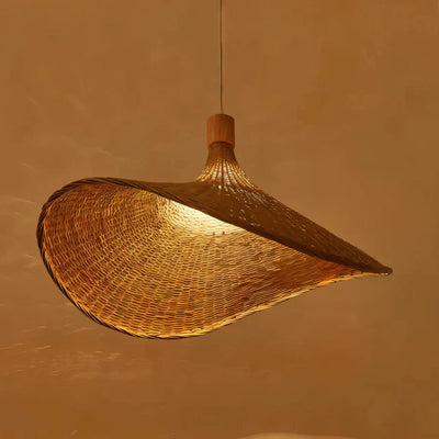 BambWicker Geflochtene Pendelleuchte – Mühelose Wärme und Stil