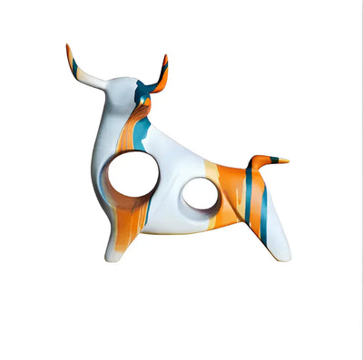 Künstlerische Kuhfigurine