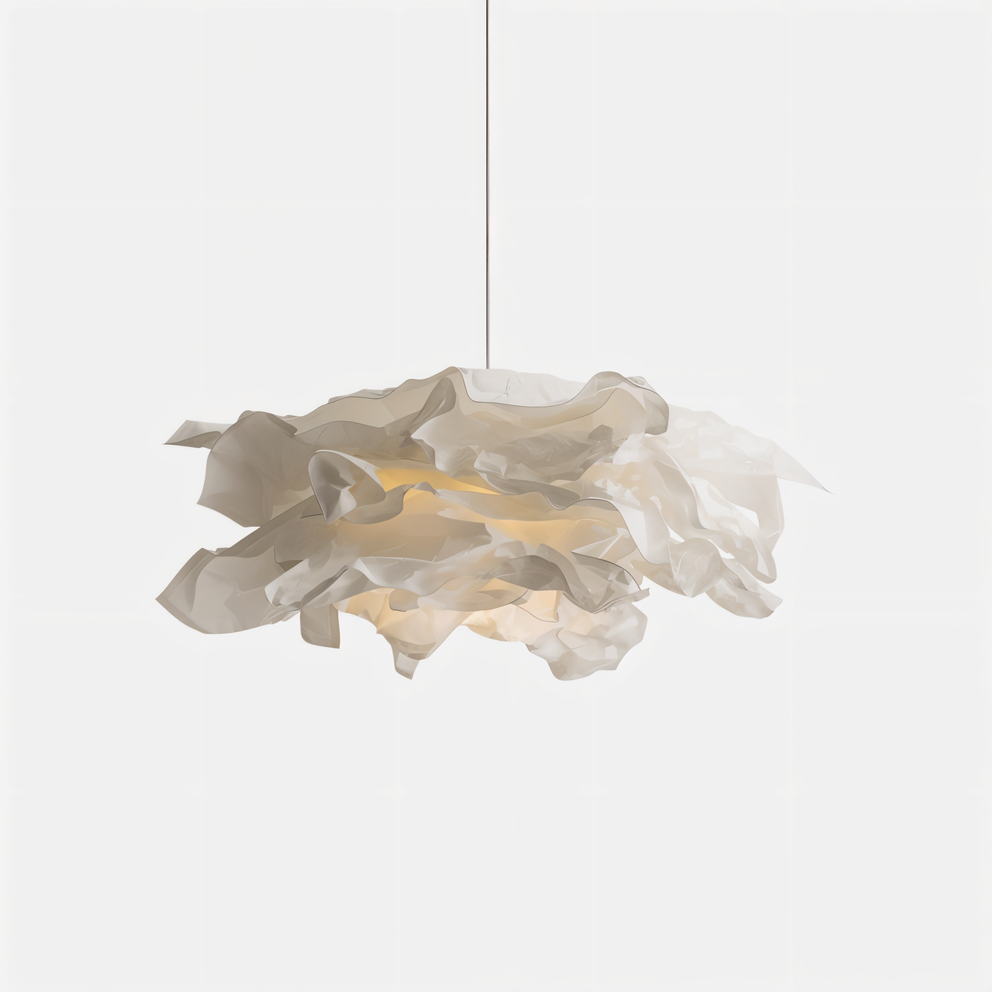ShadeGlow Anpassbare Pendelleuchte mit skulptiertem Papier-Schirmdesign