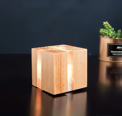 Rustikale Holz Wandleuchte – Moderne LED Wandlampe im Natur Design