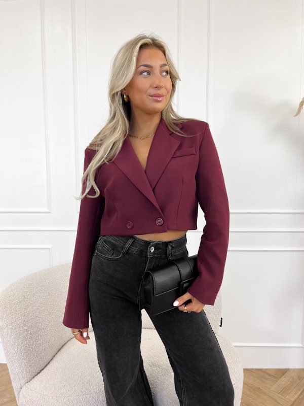 Cropped Blazer mit Doppelreiher | Modern und Elegant | Taillierte Passform