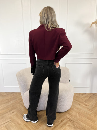 Cropped Blazer mit Doppelreiher | Modern und Elegant | Taillierte Passform