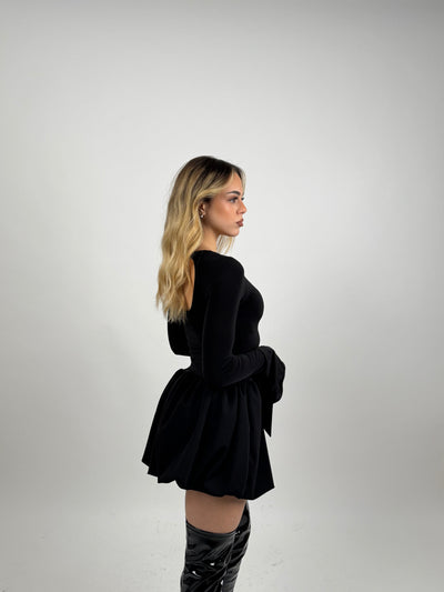 Langarm-Minikleid | Feminine Eleganz | Verspielter Chic