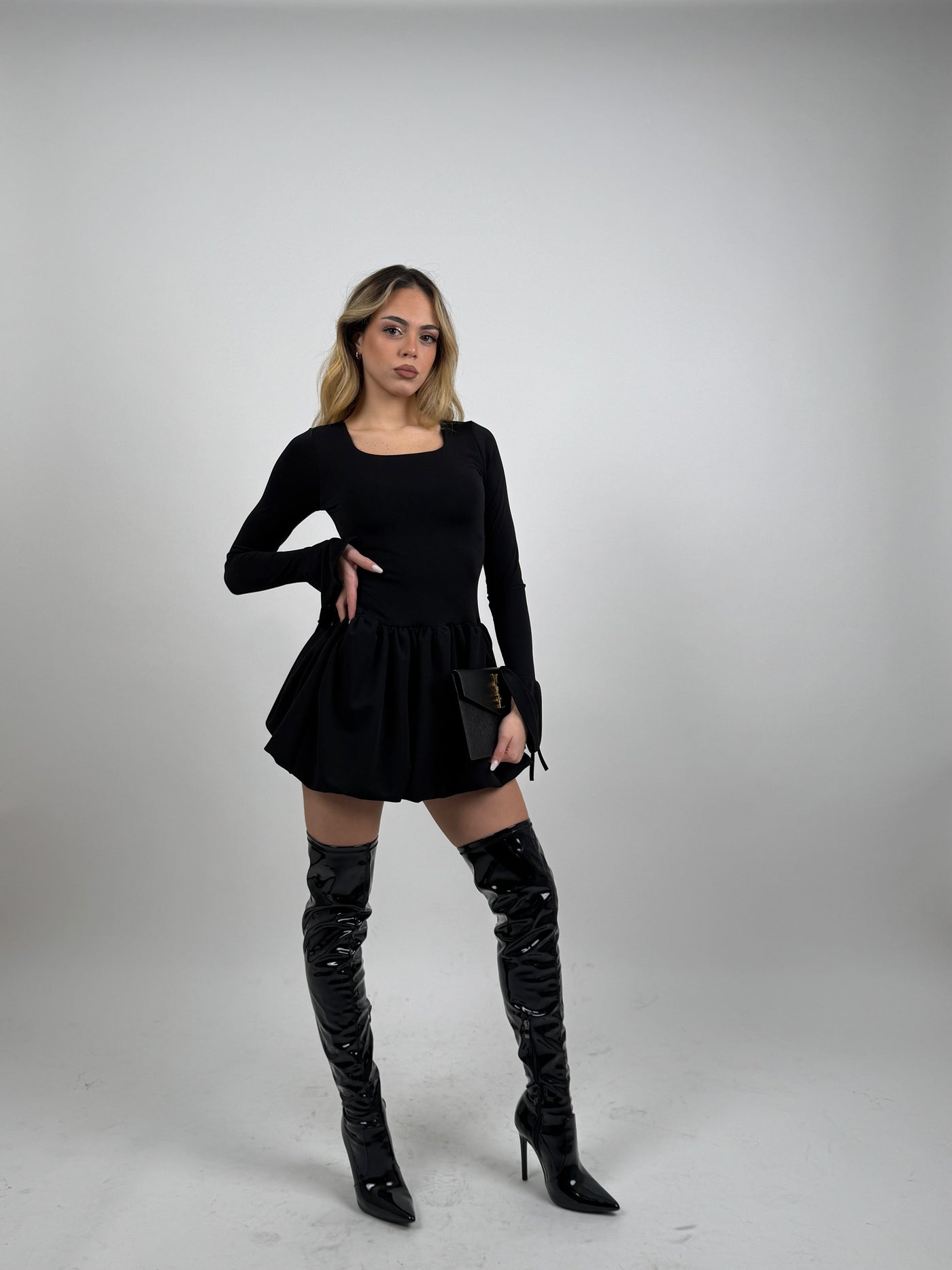 Langarm-Minikleid | Feminine Eleganz | Verspielter Chic