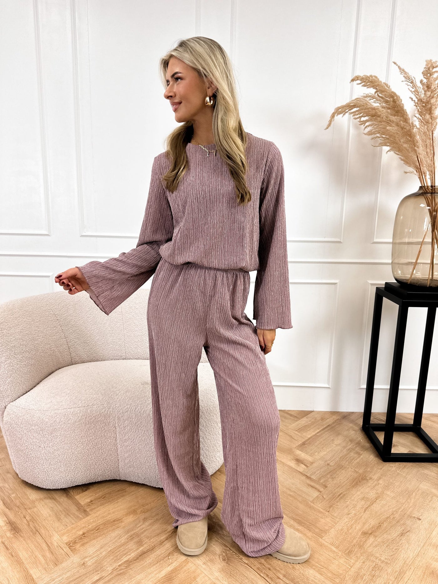 Zweiteiliges Plissee-Set | Lässig und Komfortabel | Weiche Stoffqualität