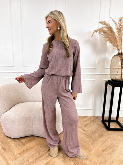 Zweiteiliges Plissee-Set | Lässig und Komfortabel | Weiche Stoffqualität