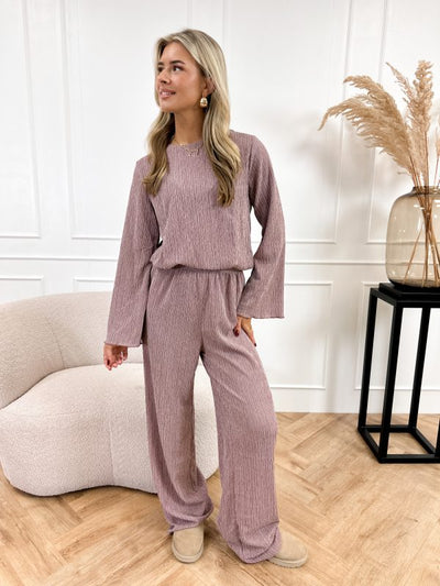 Zweiteiliges Plissee-Set | Lässig und Komfortabel | Weiche Stoffqualität