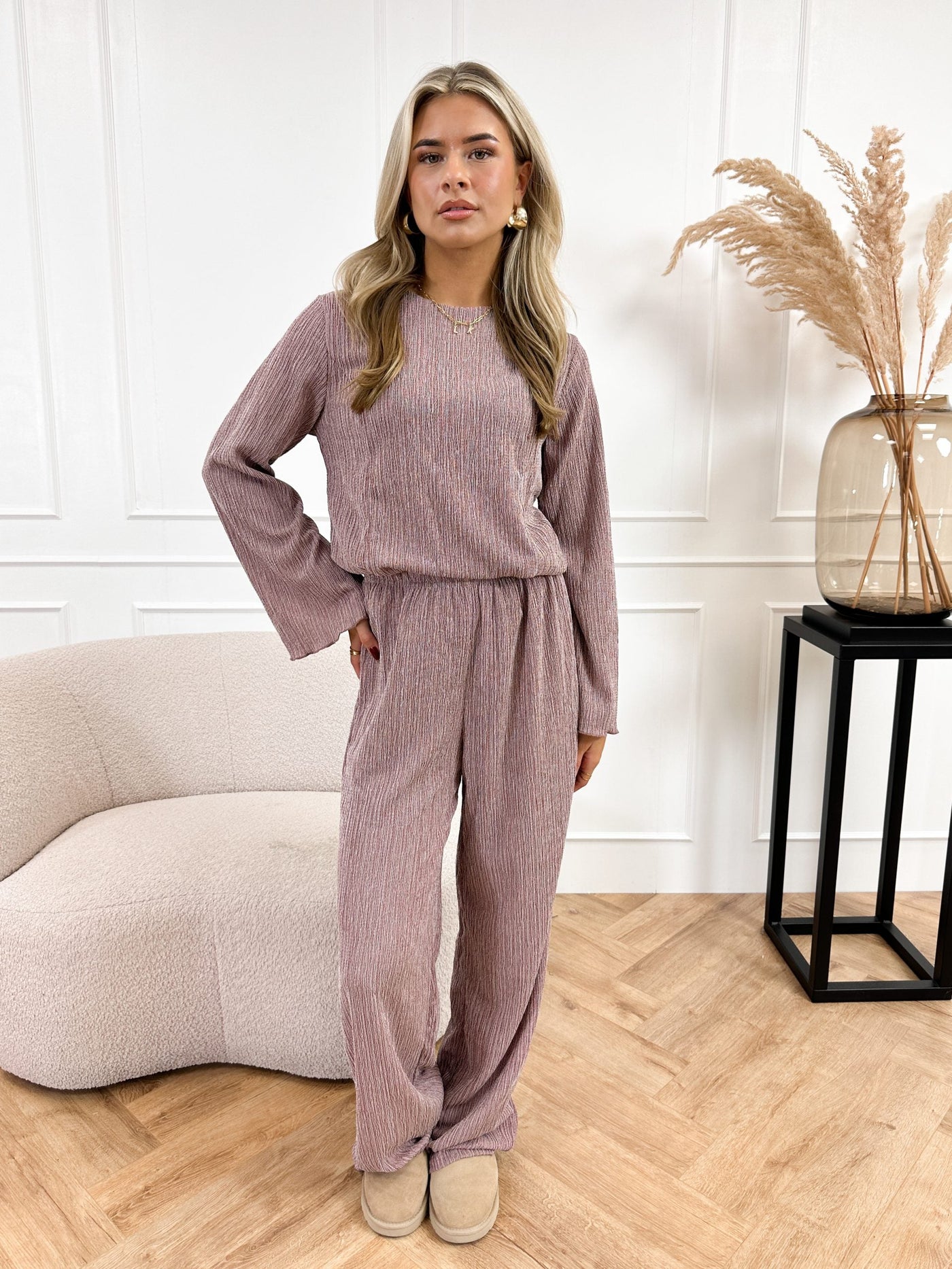 Zweiteiliges Plissee-Set | Lässig und Komfortabel | Weiche Stoffqualität