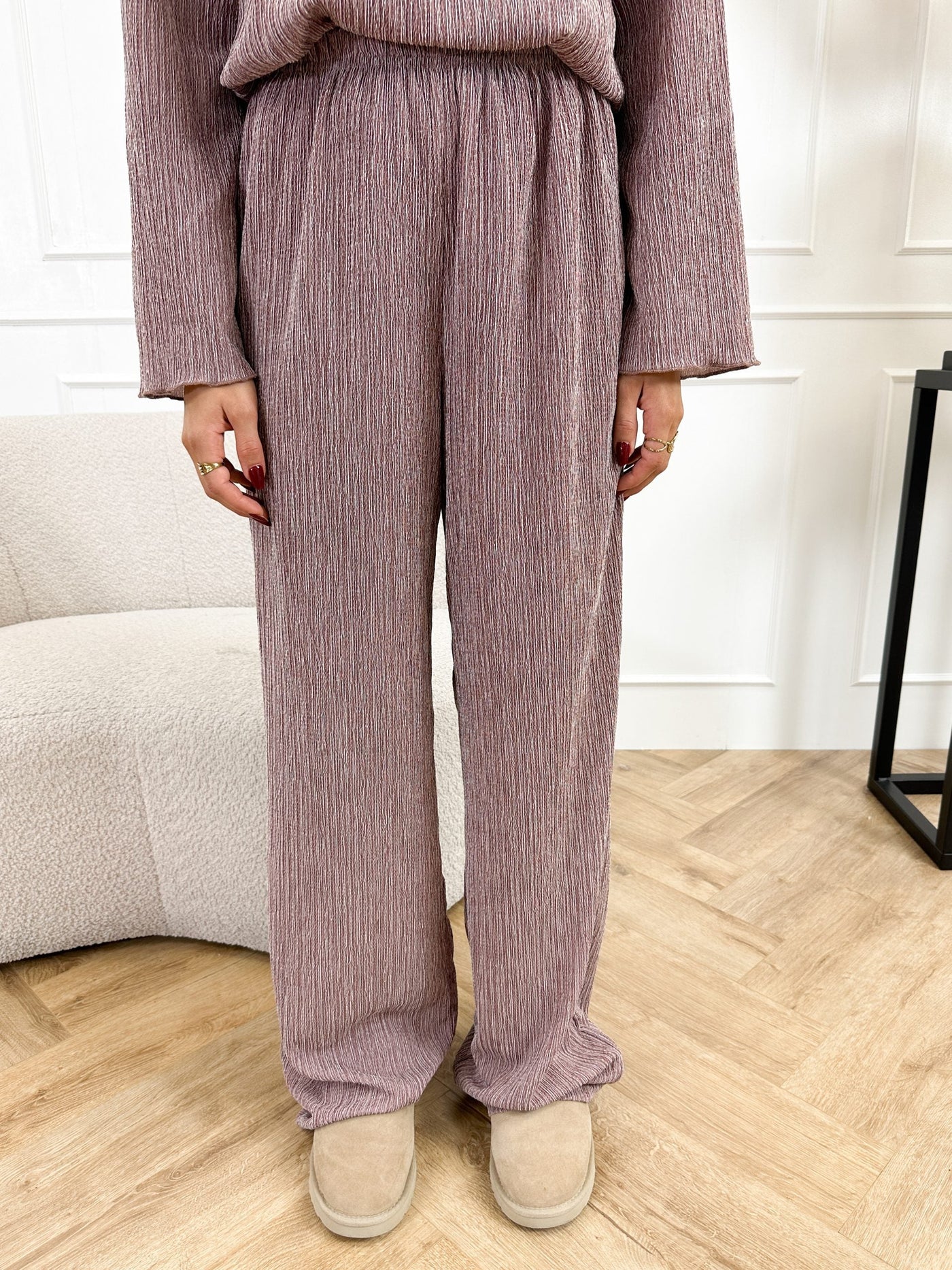 Zweiteiliges Plissee-Set | Lässig und Komfortabel | Weiche Stoffqualität