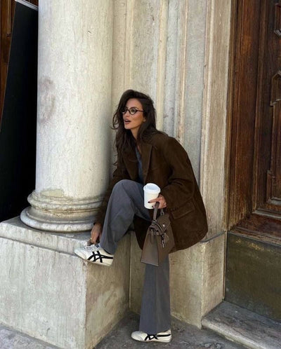 Britta | Eleganter Wildlederblazer für jeden Anlass