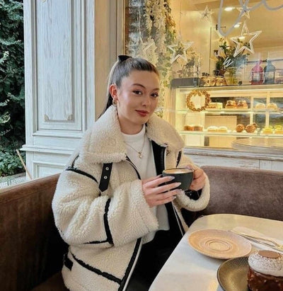 Paula | Kuscheliger Teddymantel für Damen