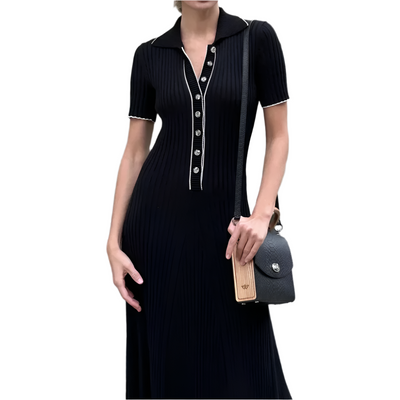 Blair - Elegantes Polo Casual Maxi-Kleid