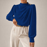 Susan - Elegante Bluse mit Lockerem Schnitt in Blau