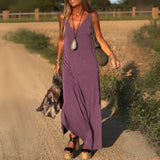 Riley - Lockeres Maxikleid in Lila