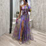 Rowe - Stilvolles Florales Maxikleid in Lila