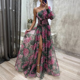 Rowe - Stilvolles Florales Maxikleid in Rot