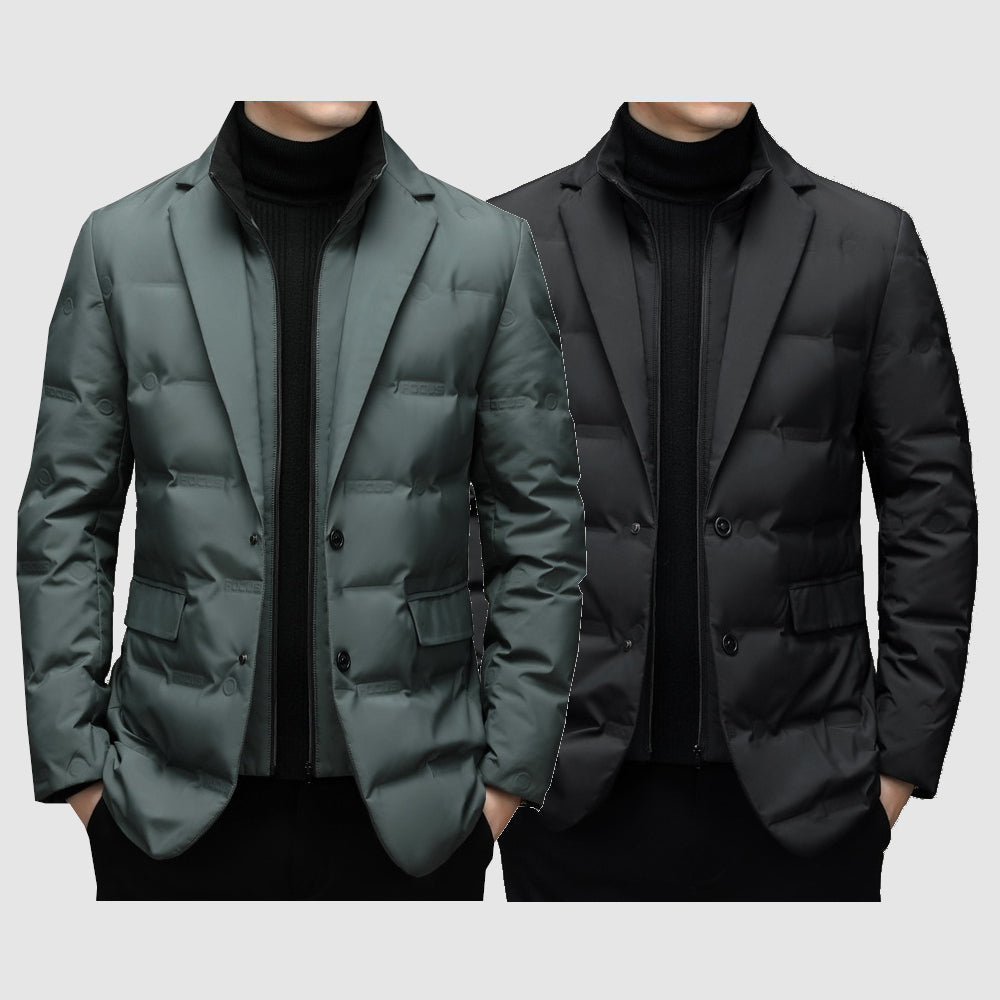 Herren Winterjacke | Slim Fit Gestepptes Design