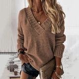 Pullover Damen Kuschelig Weich in Braun