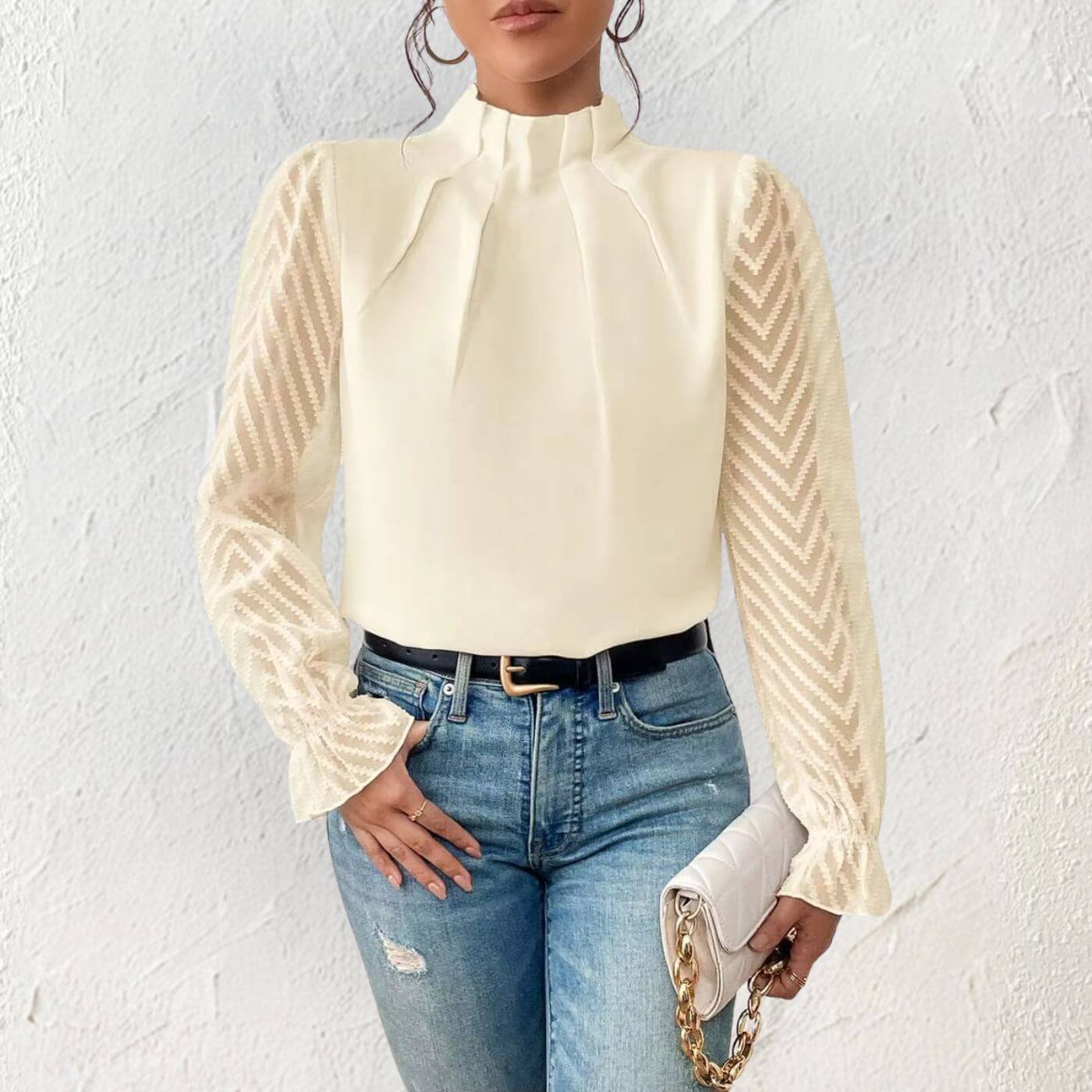 Jessica™ – Schlichte Elegante Bluse