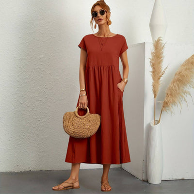 Josefine™ – Luftige Leinenkleid für entspannte Sommertage