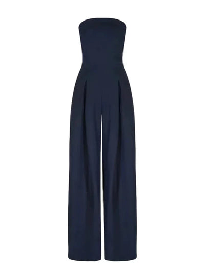 Eleganter trägerloser Jumpsuit für Damen – Weit geschnitten für den Sommer