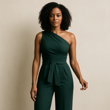 Jumpsuit Mit Einer Schulter - Jasmina in Grün