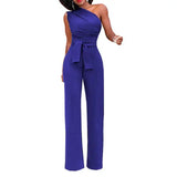 Jumpsuit Mit Einer Schulter - Jasmina in Blau
