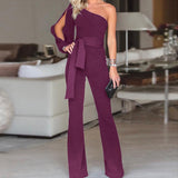 Jumpsuit Mit Einer Schulter - Katja in Lila