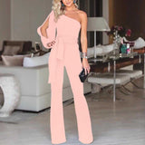 Jumpsuit Mit Einer Schulter - Katja in Rosa
