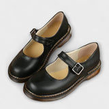 Klassischer Mary-Jane-Flachschuh - Kira in Schwarz