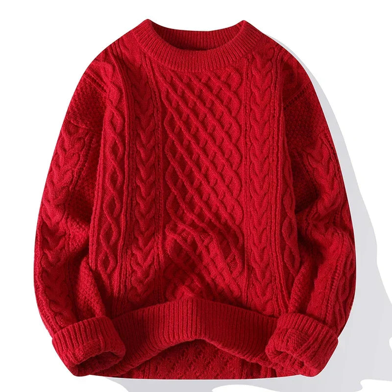 Klassischer Pullover mit Kabelstrick für Eleganz