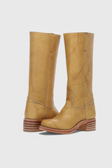 Kniehoher Schlupfstiefel - Jennifer in Gelb
