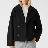 Kurze Zweireihige Jacke - Dorothea in Schwarz